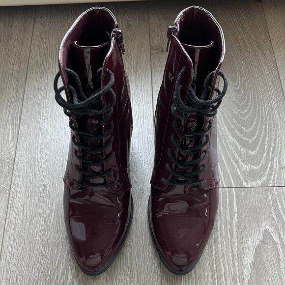 Forever21 Patent Leather Boots - Picture 3 of 6